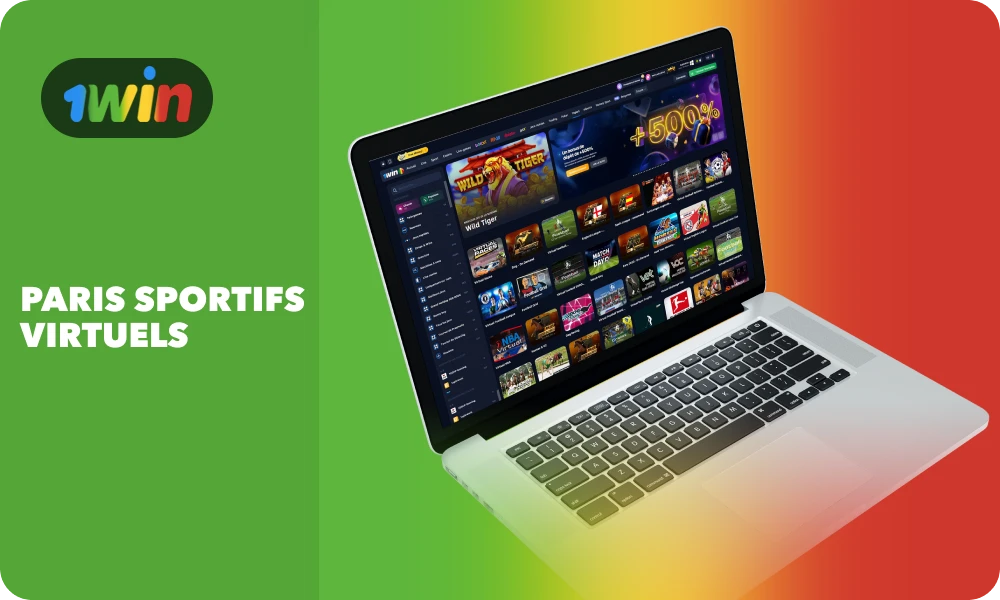 La section des sports virtuels de 1win Mali est située sur la page d'accueil pour un accès rapide et offre de nombreuses options de paris