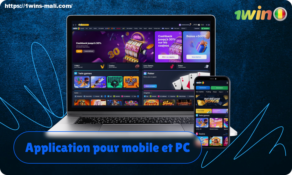 Les utilisateurs maliens qui préfèrent parier et jouer à des jeux de casino en déplacement peuvent télécharger l'application mobile gratuite 1win sur leur smartphone