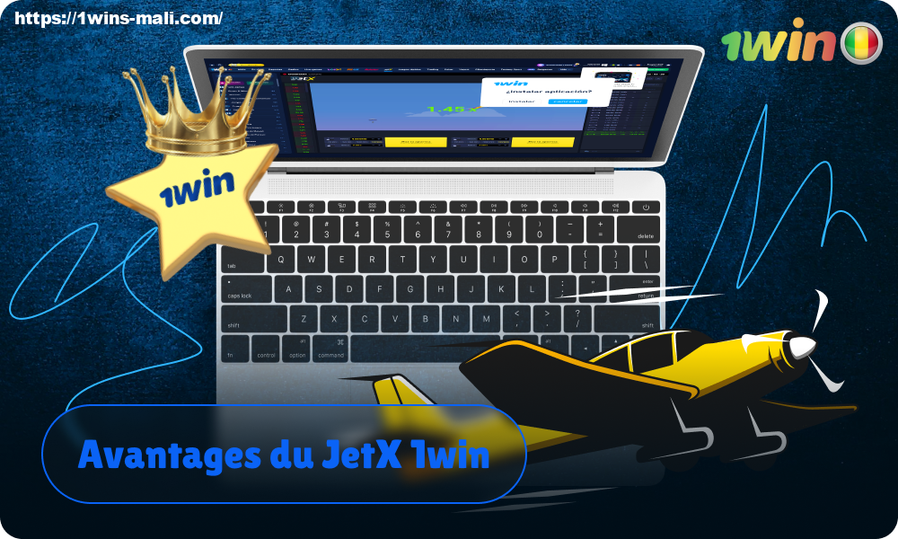 1win JetX est populaire parmi les joueurs maliens grâce à ses avantages