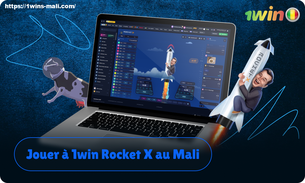 Jouez à 1win Rocket X pour de l'argent réel au Mali avec un généreux bonus de bienvenue