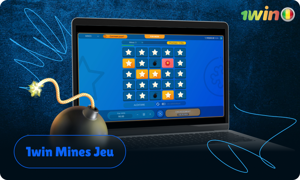 Mines 1win est un jeu très apprécié par les joueurs maliens