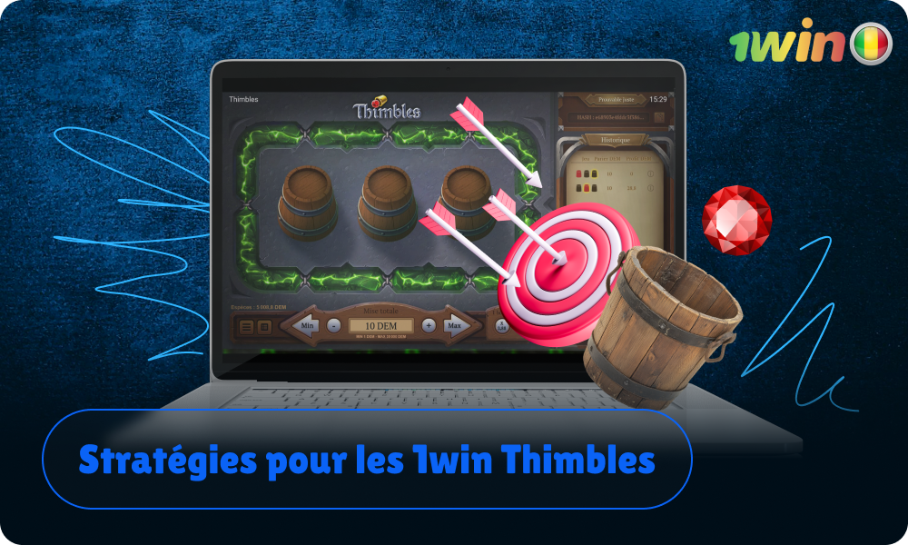 Il existe certaines tactiques pour 1win Thimbles qui peuvent théoriquement augmenter vos chances de gagner